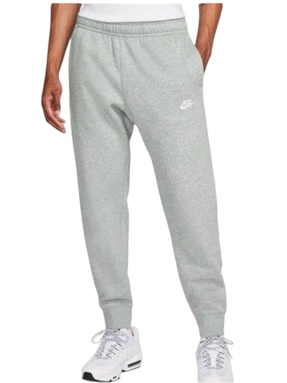 Nike Men's Gray Fleece Jogger Pants Large EUC